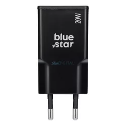   Travel charger Blue Star Slim GaN 1x Type C PD QC4.0 3A 20W black