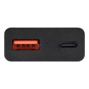 Blue Star Slim GaN hálózati töltő 1x Type-C + 1x USB-A PD QC4.0 3A 25W - fekete