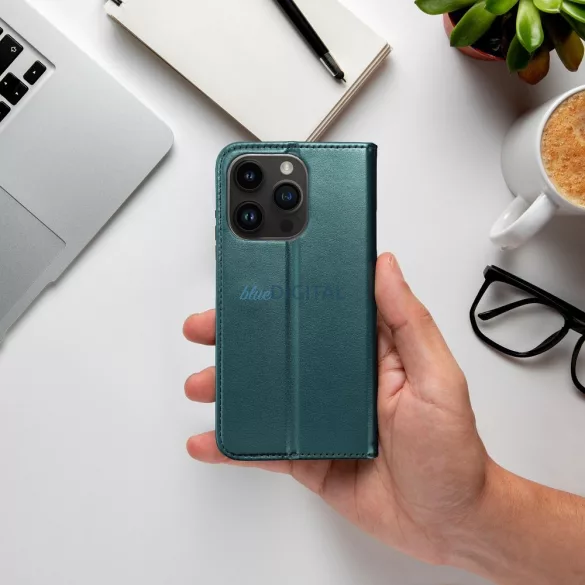 SMART MAGNETO könyvtok iPhone Air - sötétzöld