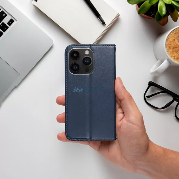 SMART MAGNETO könyvtok iPhone Air - tengerészkék
