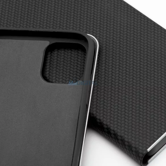 LUNA CARBON könyvtok iPhone Air - fekete