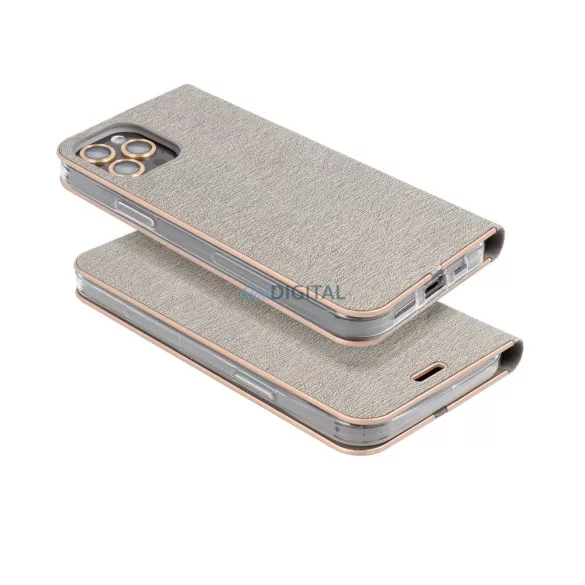 LUNA GOLD könyvtok iPhone Air - ezüst színű