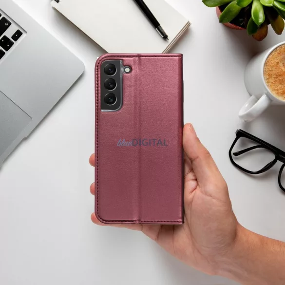 SMART MAGNETO könyvtok Motorola Moto G86 - bordó