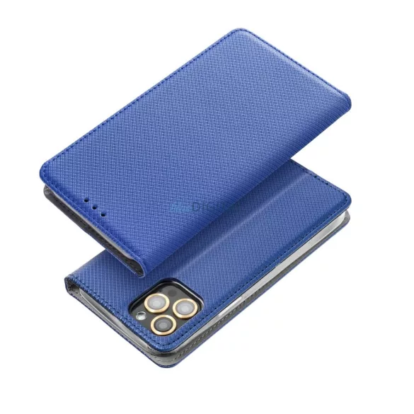 SMART CASE könyvtok Motorola Moto G86 - tengerészkék