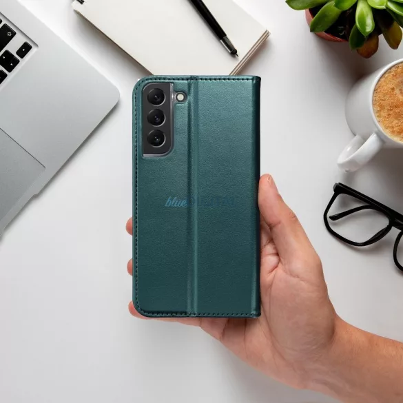 SMART MAGNETO könyvtok Oppo A5 Pro 5G - sötétzöld