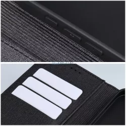 GOMMA könyvtok Samsung Galaxy S25 Edge - fekete