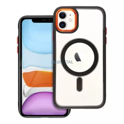   COLOR EDGE MAG COVER MagSafe-kompatibilis tok iPhone 11 - fekete-arany átlátszó