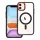 COLOR EDGE MAG COVER MagSafe-kompatibilis tok iPhone 11 - fekete-arany átlátszó