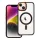COLOR EDGE MAG COVER MagSafe-kompatibilis tok iPhone 14 - fekete-arany átlátszó