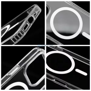 Drop Glue Colorful Ring MagSafe-kompatibilis tok iPhone Air - fehér