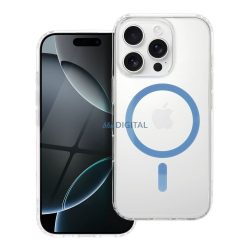   Drop Glue Colorful Ring MagSafe-kompatibilis tok iPhone 17 - világoskék