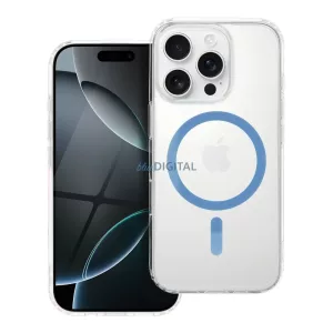 Drop Glue Colorful Ring MagSafe-kompatibilis tok iPhone 17 - világoskék