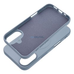   SILICONE MAG COVER (nagy lyuk) tok kompatibilis MagSafe for IPHONE 17 világoskék