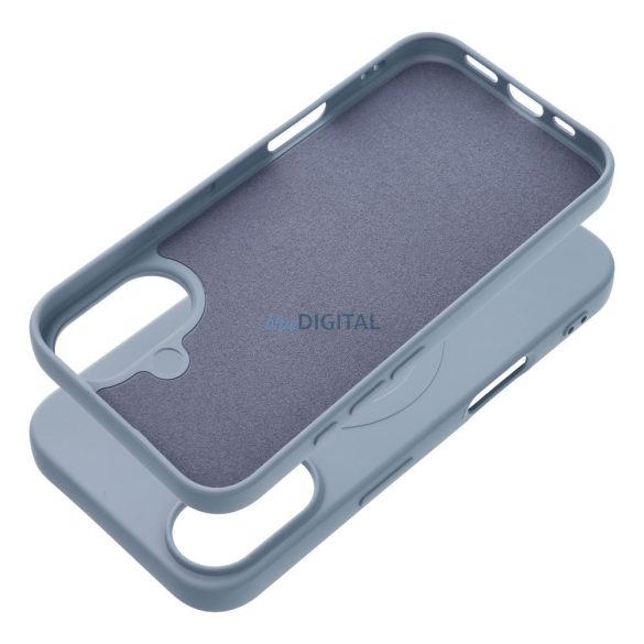 SILICONE MAG COVER (nagy lyuk) tok kompatibilis MagSafe for IPHONE 17 világoskék