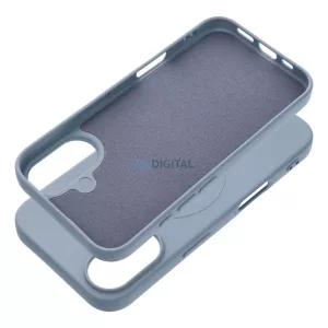 SILICONE MAG COVER (nagy lyuk) tok kompatibilis MagSafe az IPHONE 17 Air készülékhez világoskék színben