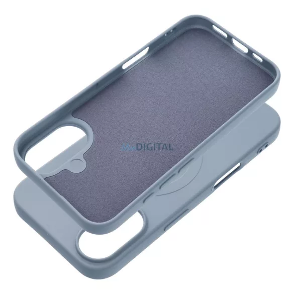 SILICONE MAG COVER (nagy lyuk) tok kompatibilis MagSafe az IPHONE 17 Air készülékhez világoskék színben
