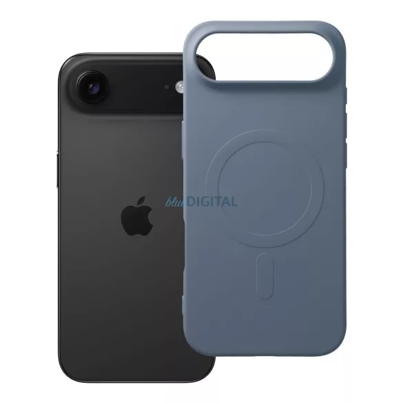 SILICONE MAG COVER (nagy lyuk) tok kompatibilis MagSafe az IPHONE 17 Air készülékhez világoskék színben