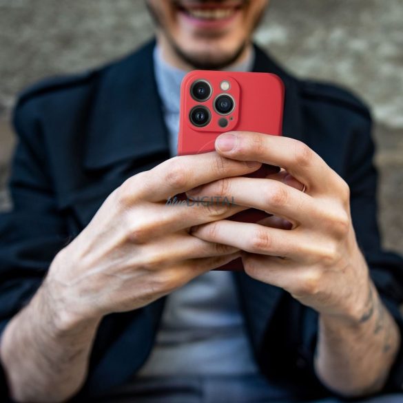 SILICONE MAG COVER MagSafe-kompatibilis tok iPhone 17 - piros