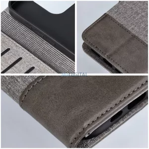 GOMMA könyvtok Samsung Galaxy S25 Edge - szürke