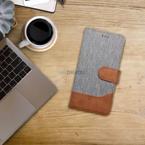 JEANS könyvtok Samsung Galaxy S25 Edge - szürke
