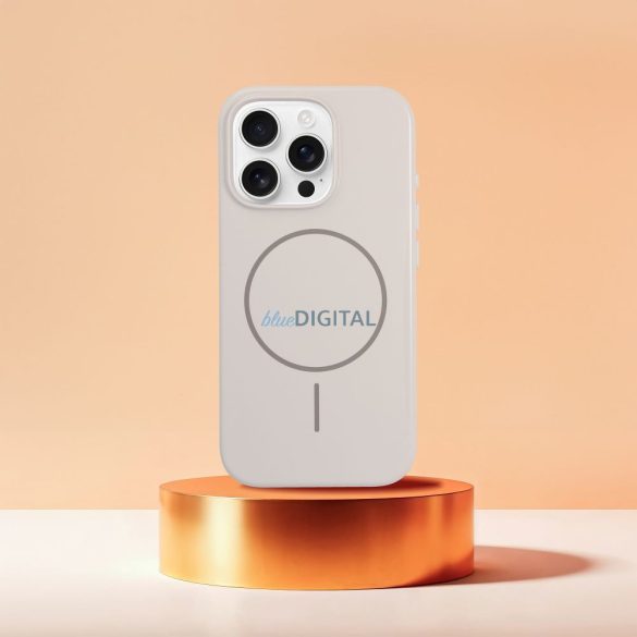 Glossy MagSafe-kompatibilis tok iPhone 17 - bézs