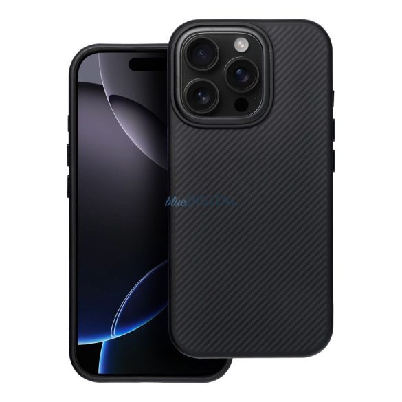 Carbon Elite Mag Cover MagSafe-kompatibilis tok iPhone 17 - fekete