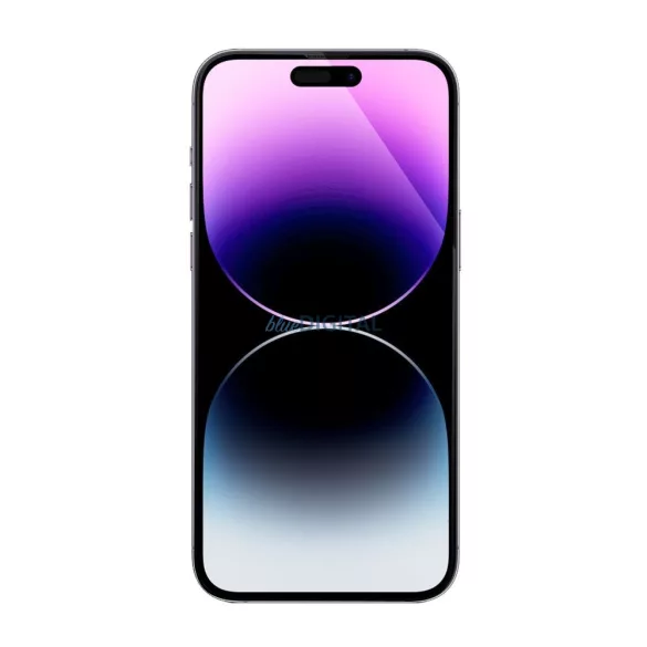 5D edzett üveg fekete szegéllyel applikátorral iPhone Air