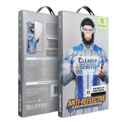   BlueO Mr. Monkey Glass Strong Premium AR tükröződésmentes edzett üveg fekete szegéllyel iPhone 17 Pro