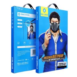   BlueO Mr. Monkey Glass Strong Dustproof porálló edzett üveg fekete szegéllyel iPhone 17 Pro