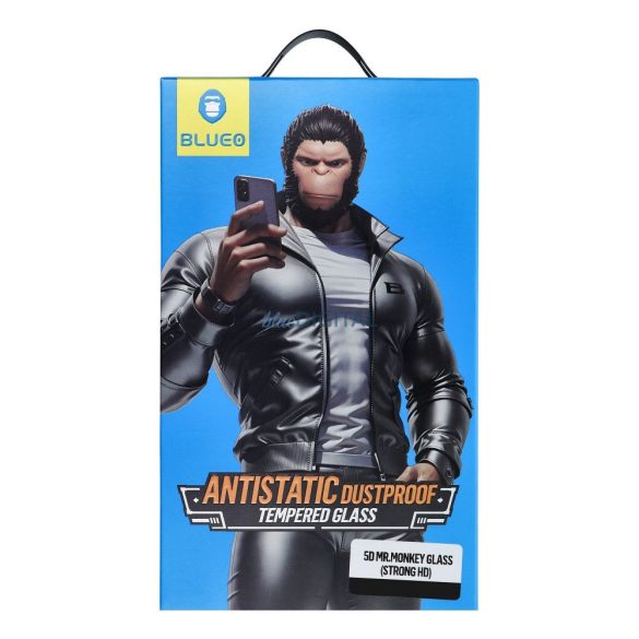BlueO Mr. Monkey Glass Strong HD edzett üveg fekete szegéllyel iPhone 17 Pro