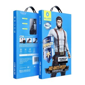 BlueO Mr. Monkey Glass Strong Privacy betekintésvédett edzett üveg fekete szegéllyel iPhone 17 Pro