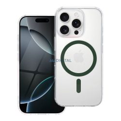   Drop Glue Colorful Ring MagSafe-kompatibilis tok Samsung Galaxy A17 4G/5G - sötétzöld