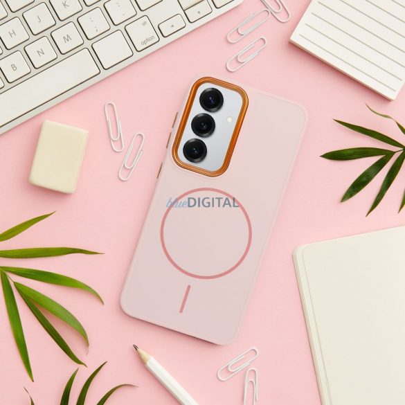 FRAME MagSafe-kompatibilis tok Samsung Galaxy A17 4G/5G - púderrózsaszín