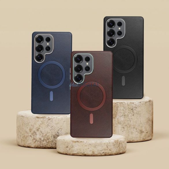 GENTLEMAN MagSafe-kompatibilis tok Samsung Galaxy A17 4G/5G - tengerészkék