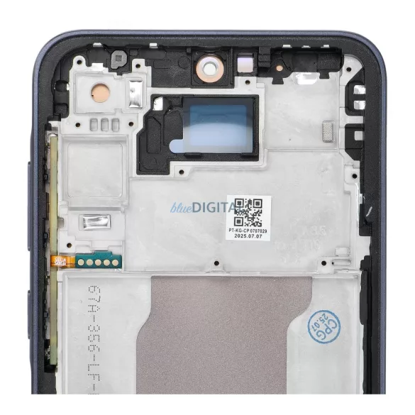 LCD kijelző SAMSUNG A35 HARD OLED készülékhez kerettel - ALKATRÉSZ!