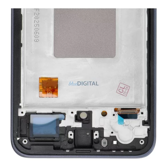 LCD kijelző SAMSUNG A35 HARD OLED készülékhez kerettel - ALKATRÉSZ!
