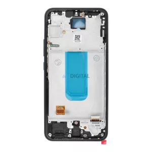 LCD kijelző SAMSUNG A34 HARD OLED készülékhez kerettel - ALKATRÉSZ!