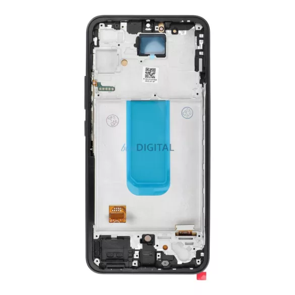 LCD kijelző SAMSUNG A34 HARD OLED készülékhez kerettel - ALKATRÉSZ!