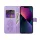 MEZZO könyvtok Samsung Galaxy S25 FE - lila "álomfogó"