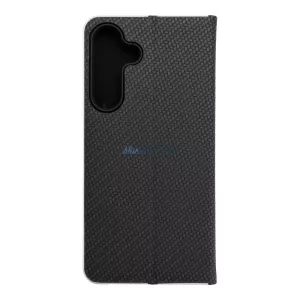 LUNA CARBON könyvtok Samsung Galaxy S25 FE - fekete