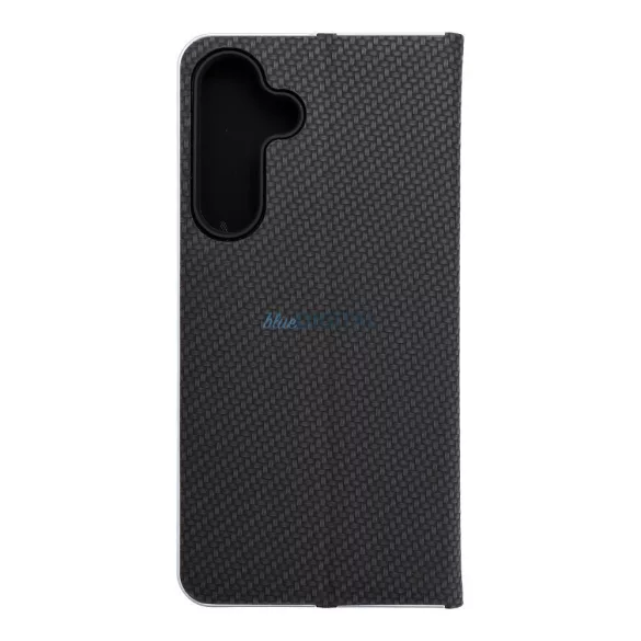 LUNA CARBON könyvtok Samsung Galaxy S25 FE - fekete