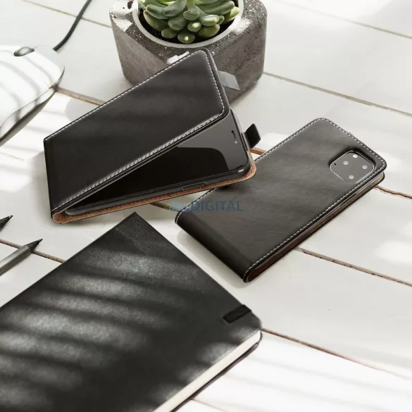 SLIM FLEXI FRESH flip tok Samsung Galaxy S25 FE - fekete