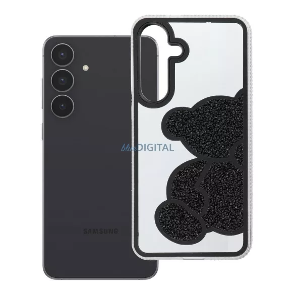 TEDDY BEAR tok Samsung Galaxy S25 FE - fekete