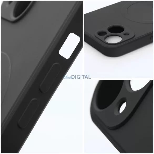 SILICONE MAG COVER MagSafe-kompatibilis tok Samsung Galaxy S25 FE - fekete