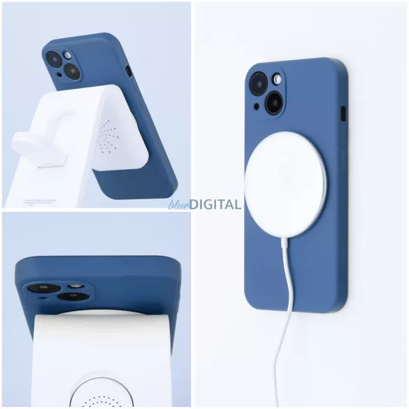 SILICONE MAG COVER MagSafe-kompatibilis tok Samsung Galaxy S25 FE - kék
