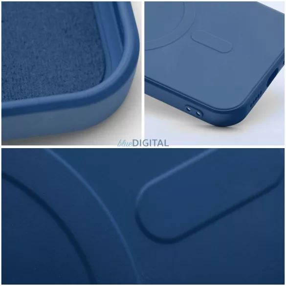SILICONE MAG COVER MagSafe-kompatibilis tok Samsung Galaxy S25 FE - kék