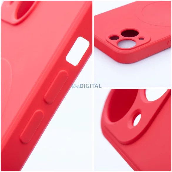 SILICONE MAG COVER MagSafe-kompatibilis tok Samsung Galaxy S25 FE - piros