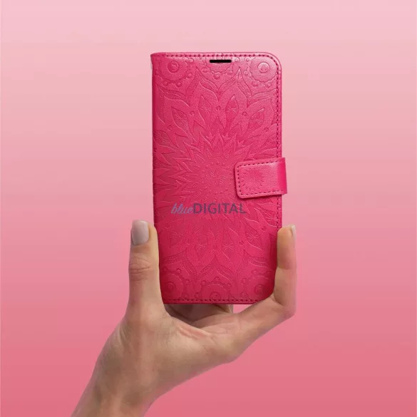 MEZZO könyvtok Xiaomi Redmi 15C 4G - élénk rózsaszín "mandala"