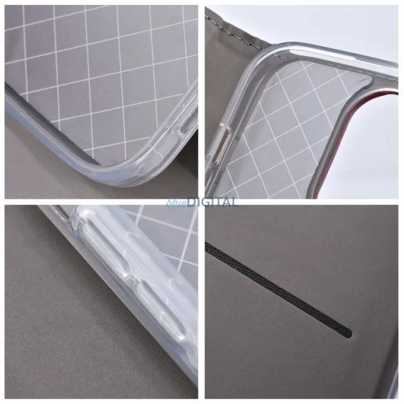 SMART MAGNETO könyvtok Xiaomi Redmi 15C 4G - bordó