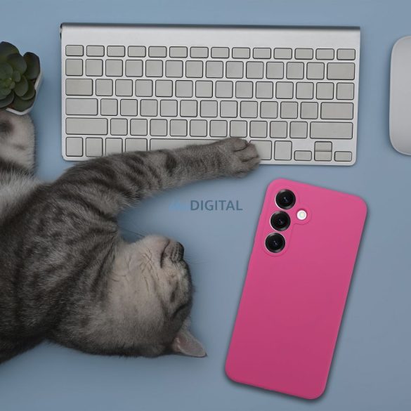 SILICONE 2mm tok Motorola Moto E15 - rózsaszín